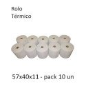 Compra Rolo Papel Térmico 57x40x11 Pack 10 - Economato!