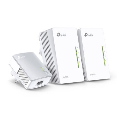 Melhora a tua rede com Powerline TP-LINK AV600 3X2. Compra já!