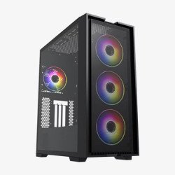 Caixa PC Hiditec H2 AIR ARGB Preta: Melhora a Ventilação, Compra Já!