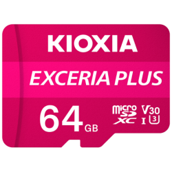 Micro SD Kioxia 64GB Exceria Plus UHS-I C10, acede agora!