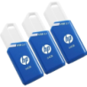 USB 3.1 HP 64GB X755W PACK DE 3 AZUL