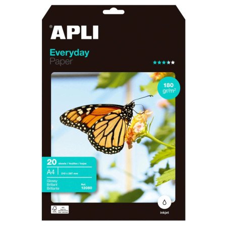 Compra Papel Fotográfico Apli A4 180g - Imprime tuas fotos!