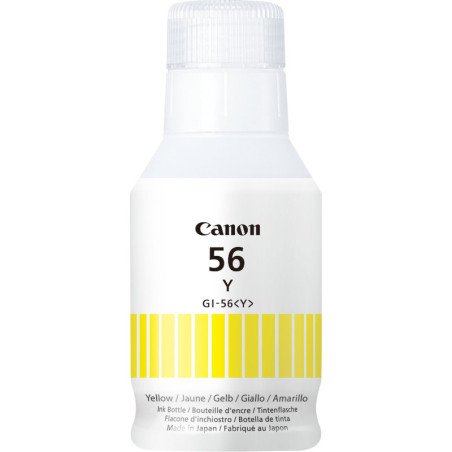 Compra Tinta Canon GI-56Y Amarelo 135ml e melhora tuas impressões
