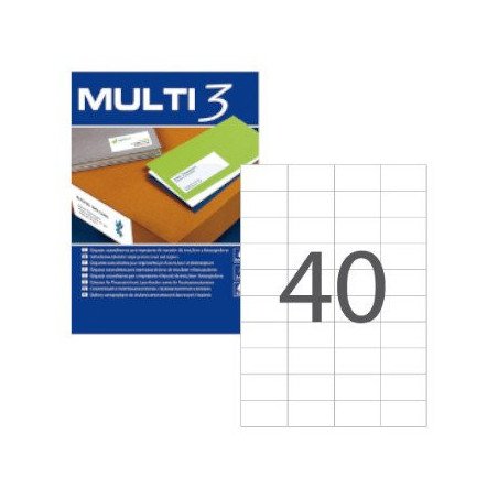 Encontra Etiquetas Multi3 52,5x29,7 - 100 Folhas: Compra já!