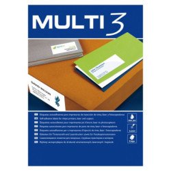 Compra Multi3 Etiquetas A4 52,5x21,2mm 5600 unid. Melhora hoje!