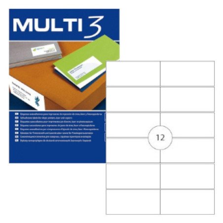 Compra já Multi3 Etiquetas 105x48mm A4 1200un, qualidade garantida