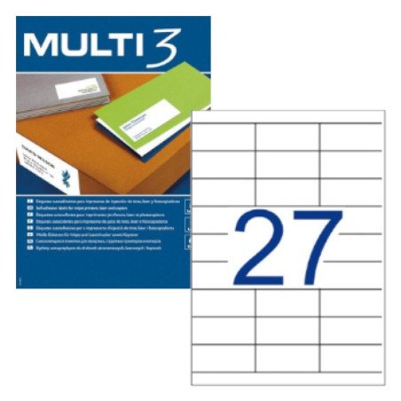 Etiquetas Multi3 2700un: Organiza com eficiência teu espaço!