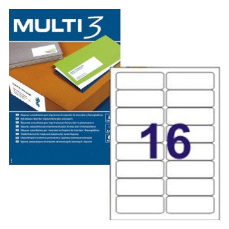Compra Multi3 Etiquetas A4 099x034mm, otimiza a tua organização!