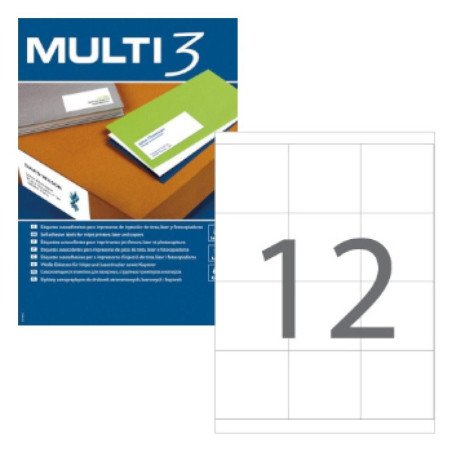 Compra Multi3 Etiquetas 070x067,7mm - 100Fls, 1200un | Encomenda já!