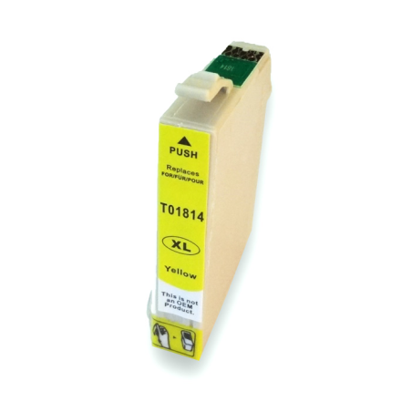 Tinteiro Compatível Epson T1814 Amarelo - Alta Qualidade | Chip Ink