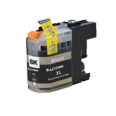 Tinteiro Brother LC123 Preto Compatível