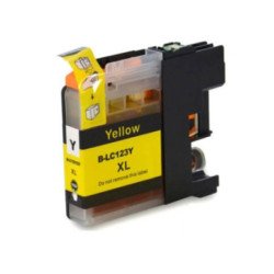 Tinteiro Brother LC123 Amarelo Compatível