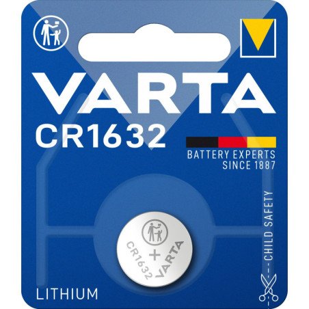 Compra a bateria Varta CR1632 lítio 3V e dá vida aos teus dispositivos