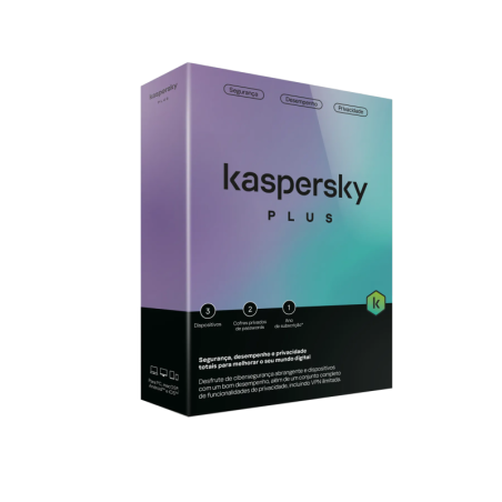 Compre Antivírus Kaspersky Plus 3 Dispositivos - Proteção para 1 Ano