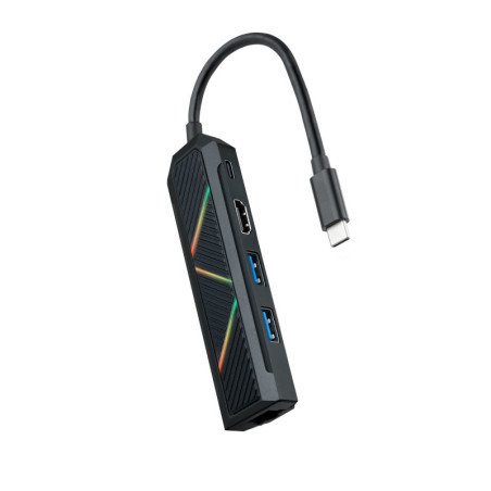 HUB Nanocable 5 em 1 USB-C 3.0 com 2x USB-A 3.0, 1x USB-C PD, 1x
