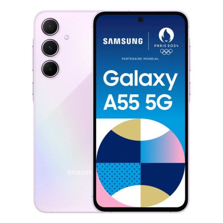 Smartphone Samsung A55 5G 8GB/128GB Lilás: compra já online